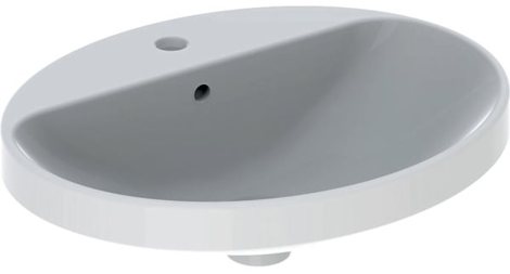 Geberit VariForm 55х45 Раковина встраиваемая с отверстием под смеситель, с переливом фото 1