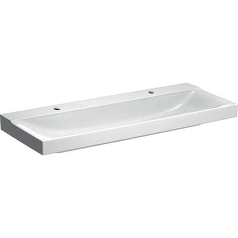 Geberit Xeno-2 120х48 Раковина подвесная/встраиваемая с двумя отверстиями под смеситель фото 1