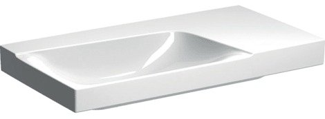 Geberit Xeno-2 90х48 Раковина подвесная/встраиваемая без отверстия под смеситель, чаша слева фото 1
