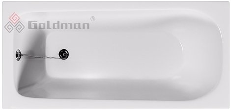 Goldman Classic 160x70x40 Ванна чугунная без ножек фото 1