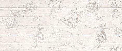 Декор Bianca White decor 01 25x60