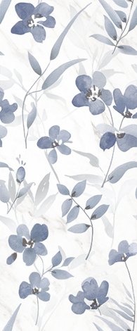 Декор Scarlett white decor 01 25x60