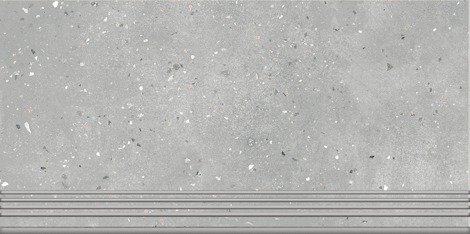 Ступень Granella Серый матовый антискользящий 30x60
