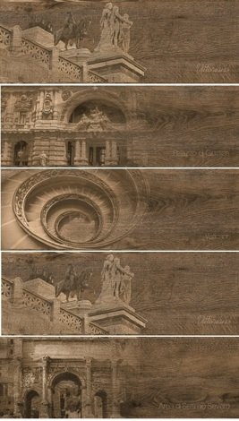 Декор Italian Wood Wenge/венге Структурированный 20x60