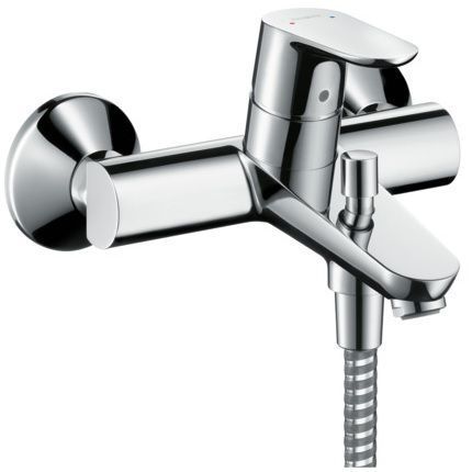 Hansgrohe Focus смеситель для ванны с душем, с коротким изливом, с двумя режимами расхода воды 31948000 фото 1