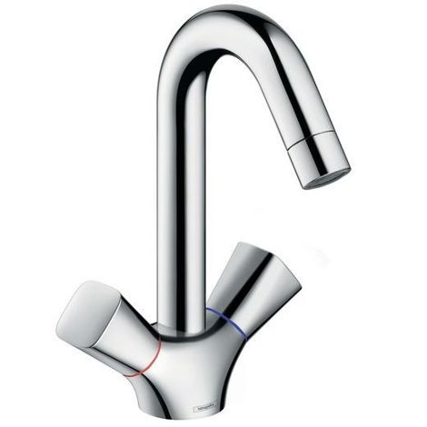Hansgrohe Logis Смеситель для раковины, двухвентильный, с донным клапаном 71222000 фото 1