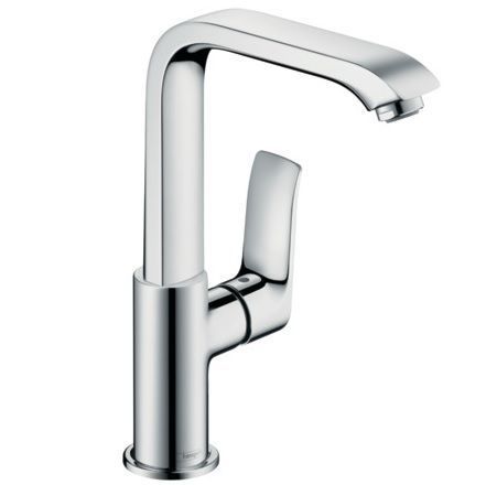 Hansgrohe Metris Смеситель для раковины, однорычажный, с донным клапаном Push-Open 31187000 фото 1