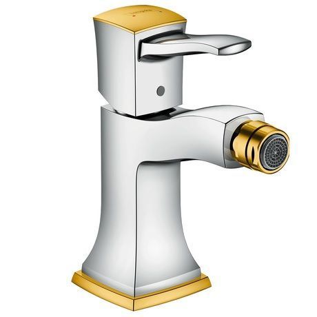 Hansgrohe Metropol Classic смеситель для биде однорычажный с донным клапаном, хром/золото 31320090 фото 1