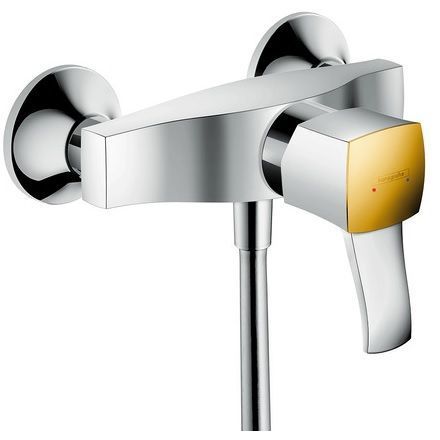 Hansgrohe Metropol Classic смеситель для душа настенный, однорычажный, хром/золото 31360090 фото 1