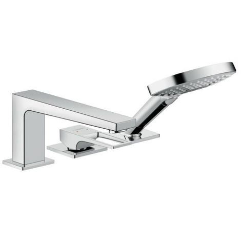 Hansgrohe Metropol смеситель на борт ванны на 3 отверстия, с рукояткой-петлей 74550000 фото 1