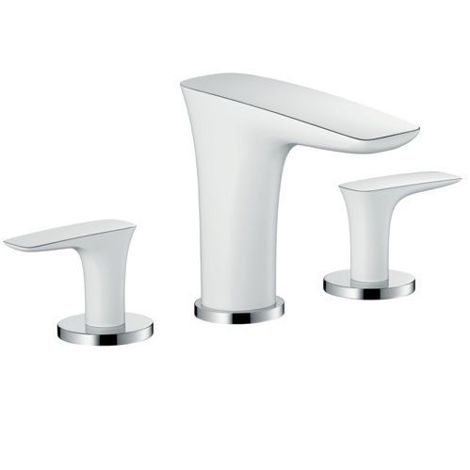 Hansgrohe PuraVida Смеситель для раковины на 3 отверстия/Белый 15073400 фото 1
