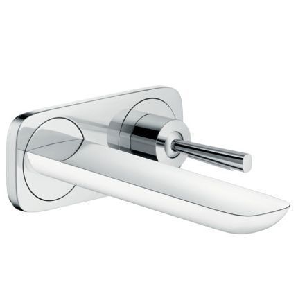 Hansgrohe PuraVida Смеситель для раковины настенный, однорычажный/Белый 15084400 фото 1