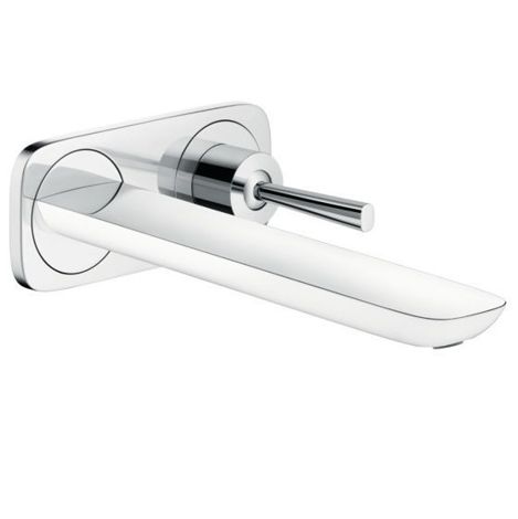 Hansgrohe PuraVida Смеситель для раковины настенный, однорычажный/Белый 15085400 фото 1