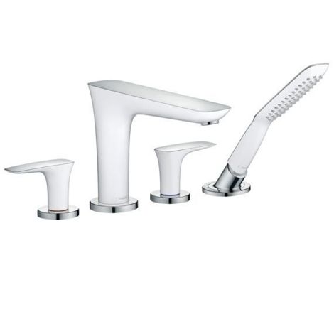 Hansgrohe PuraVida смеситель на борт ванны на 4 отверстия/белый 15446400 фото 1