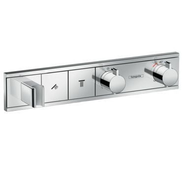 Hansgrohe RainSelect смеситель для душа встраиваемый на 2 потребителя, термостатический, внешняя часть 15355000 фото 1