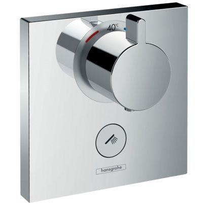 Hansgrohe ShowerSelect Highflow, смеситель для душа встраиваемый на 1 потребитель, термостатический, внешняя часть, с клапаном для ручного душа 15761000 фото 1