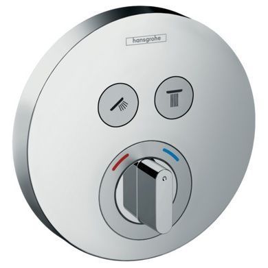 Hansgrohe ShowerSelect S смеситель для душа встраиваемый на 2 потребителя, внешняя часть 15748000 фото 1