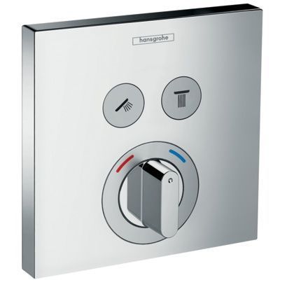 Hansgrohe ShowerSelect смеситель для душа встраиваемый на 2 потребителя, внешняя часть 15768000 фото 1