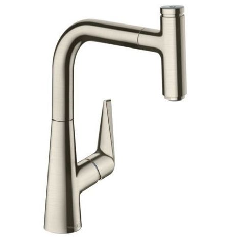 Hansgrohe Talis Select S 220 смеситель для кухни с выдвижным изливом 72822800/Сталь фото 1