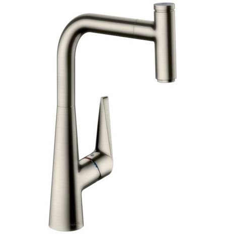 Hansgrohe Talis Select S 300 смеситель для кухни с выдвижным изливом 72821800/Сталь фото 1