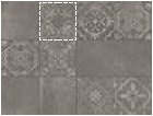 Декор Icone Bleu Decore Gris 20x20
