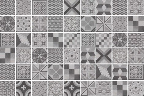 Декор Square Pattern Mix F Decoro 20x20