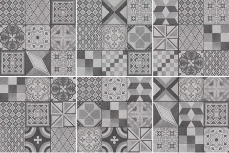 Декор Square Pattern Mix F Decoro 60x60