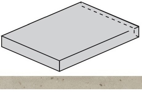 Ступень Avantgarde Dust угловая левая 33x120