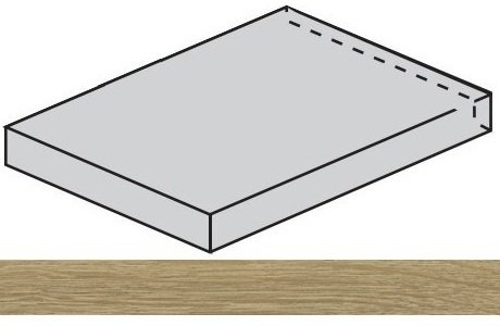 Ступень Avantgarde Oak угловая левая 33x160
