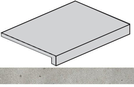 Ступень Avantgarde Silver фронтальная 33x160