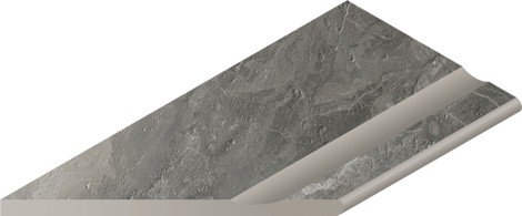 Угол Charme Deluxe X2 Grigio Orobico Бортик с выемкой закругленный левый 30x60