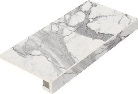 Ступень Charme Evo Floor Project Statuario угловая правая 33x120