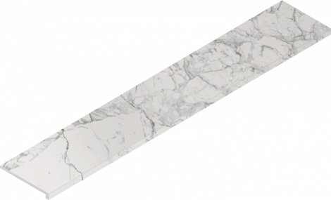 Ступень Charme Evo Floor Project Statuario угловая правая 33x160