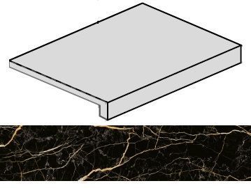 Ступень Charme Extra Floor Project Laurent угловая правая 33x60