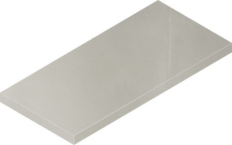 Ступень Continuum Silver угловая левая 33x60