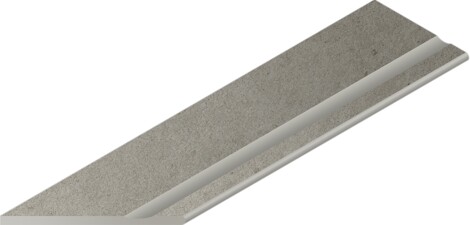 Угол Cosmos X2 Grey Бортик с выемкой закругленный левый 30x120