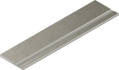 Угол Cosmos X2 Grey Бортик с выемкой закругленный 30x120