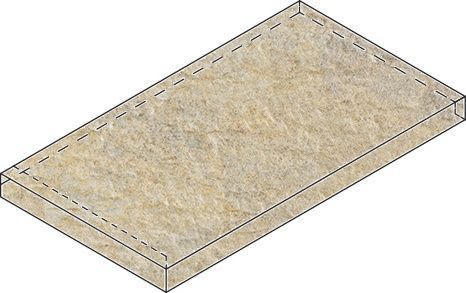 Ступень Дистрикт X2 Угловая Левая Сэнд 33x60