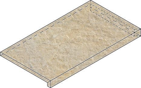 Ступень Дистрикт X2 Угловая Правая Сэнд 33x60