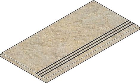 Ступень Дистрикт X2 Закруглённая Грип Левая Сэнд 30x60