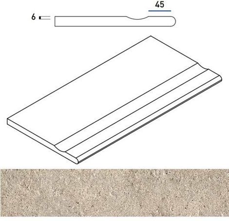 Керамогранит Everstone X2 Desert Бортик с выемкой закругленный 30x60