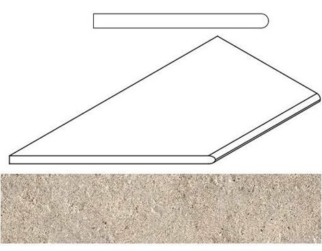 Угол Everstone X2 Desert Бортик закругленный левый 30x60