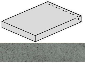 Ступень Genesis Saturn Grey угловая левая 33x120
