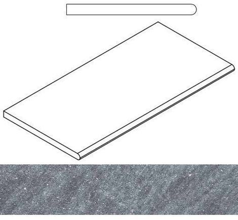 Керамогранит Genesis X2 Jupiter Silver Бортик закругленный 30x60