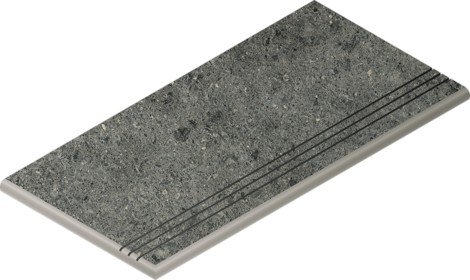 Ступень Genesis X2 Saturn Grey закругленная грип левая 30x60