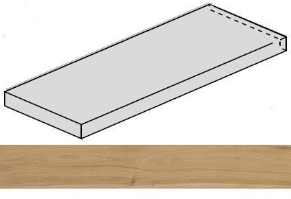 Ступень Loft Honey угловая левая 33x160