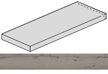 Ступень Loft Moorland угловая левая 33x160