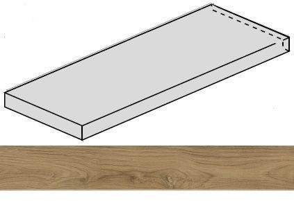 Ступень Loft Oak угловая левая 33x160