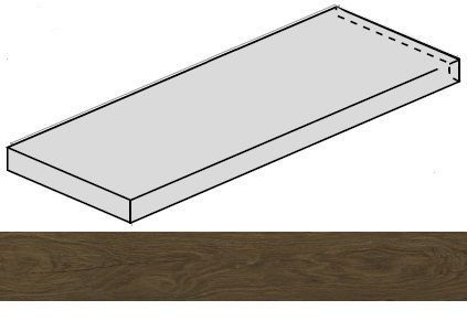 Ступень Loft Pepper угловая левая 33x160