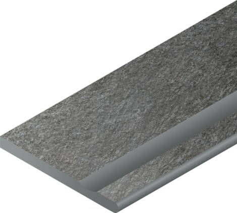 Угол Magma X2 Graphite Бортик с выемкой закругленный правый 30x60